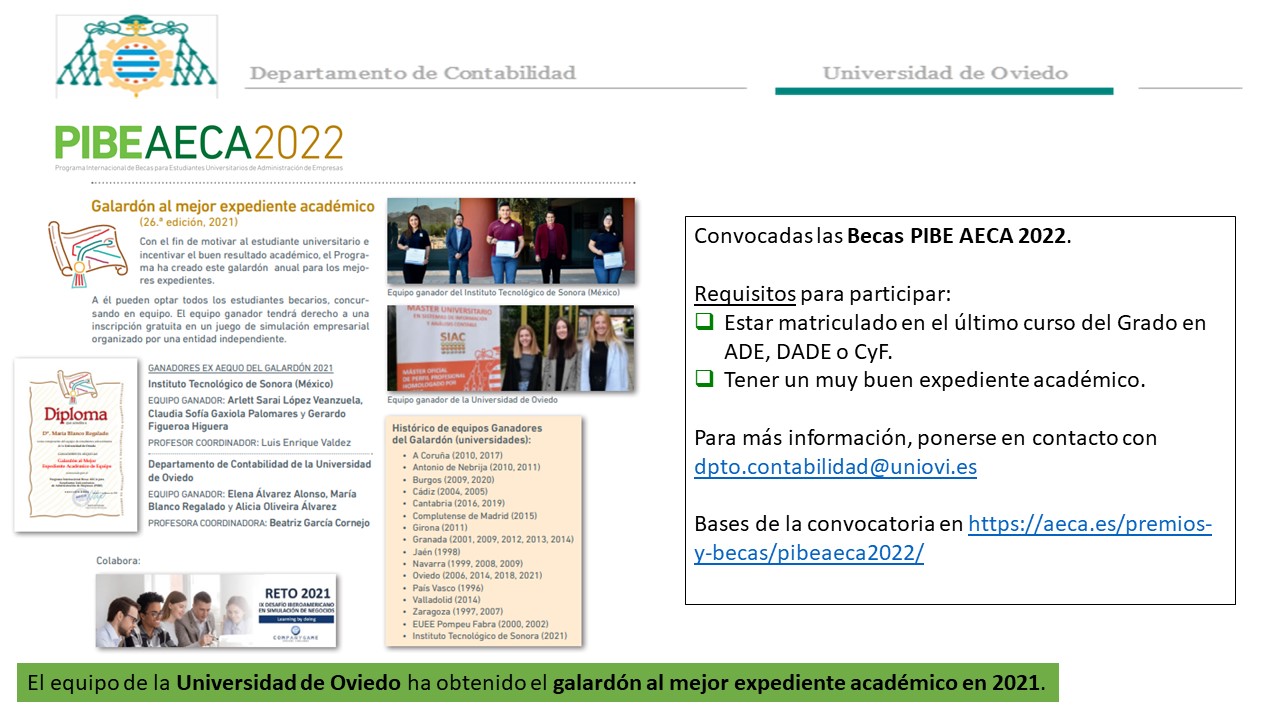 PIBE AECA convocatoria 2022