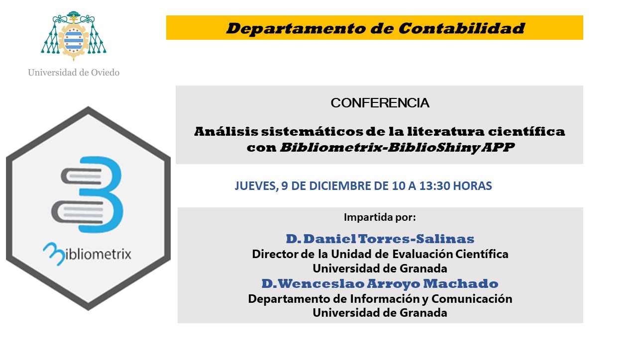 Cartel Conferencia Bibliometrix-BiblioShiny APP Cartel Conferencia Bibliometrix-BiblioShiny APP