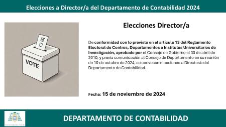 Image Elecciones a Director/a del Departamento de Contabilidad 2024