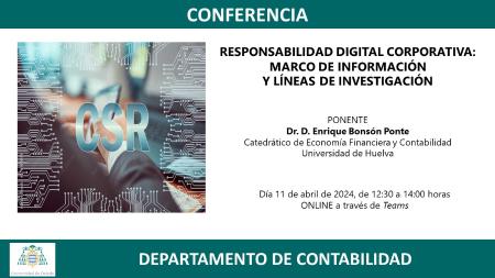 Imagen Conferencia sobre: "Responsabilidad digital corporativa: marco de...